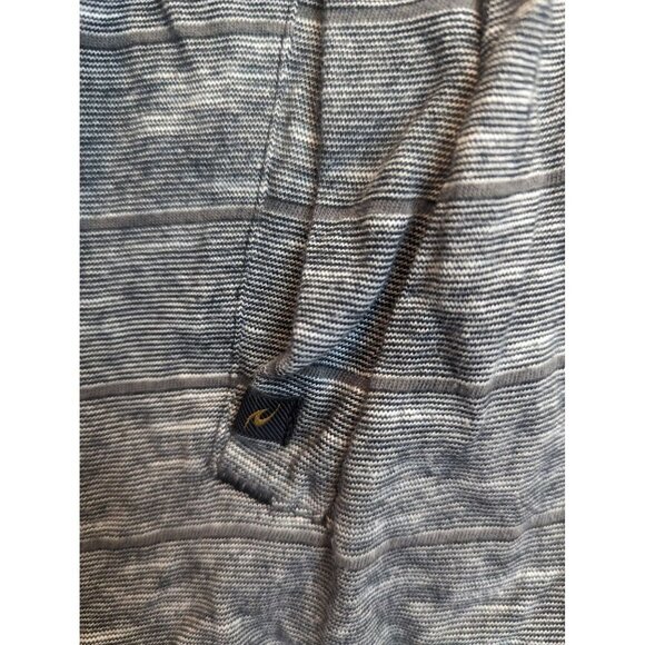 Rip Curl Men’s Size Large Grey and Black Striped Front Pocket Hoodie - Picture 5 of 5